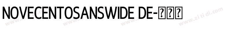 novecentosanswide de字体转换